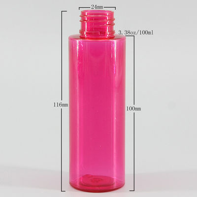 PET 24mm Pink 3.38oz Plastic Liquor Bottles