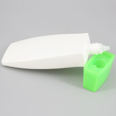 2.02oz/60ml HDPE Sunscreen Lotion Cream Bottle, Extruded Type Small Square Tube, Facial Cleanser Cosmetic Plastic Bottle