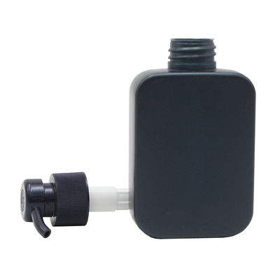 180ml Square HDPE Men's Lotion Facial Cleanser Pump Bottle