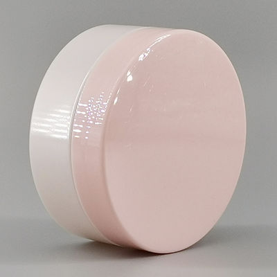 150ml White PET Hair Gel Cosmetic Jar 89mm Pink Screw Cap