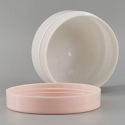 150ml White PET Hair Gel Cosmetic Jar 89mm Pink Screw Cap