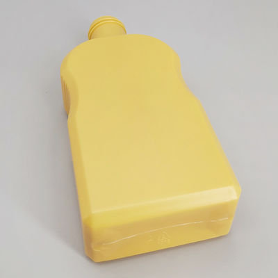 Yellow 200ml HDPE Plastic Bottle For Body Lotion Shower Gel
