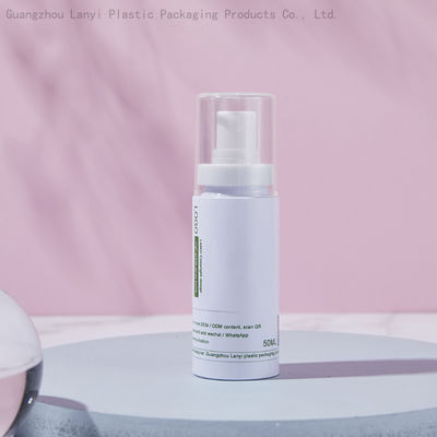 White Cylinder 30ml 50ml 60ml PET Face Mist Spray Bottle
