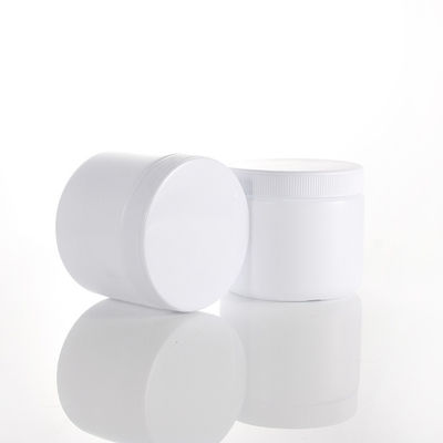 500ml Cylindrical HDPE Face Cream Jars For Tooth Protein Powder