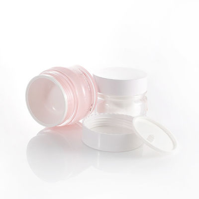 Screw Cap 1.69oz 50g Cosmetic Cream Jars Acrylic Plastic Bottle