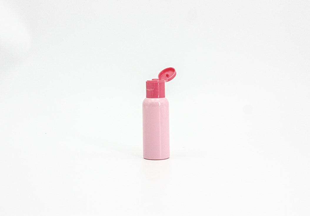 1.7oz50ml Pink PET Cosmetic Bottle Small-Size Liquid Container Skincare Bottle Flip Top Cap Sprayer Pump Plastic Bottle